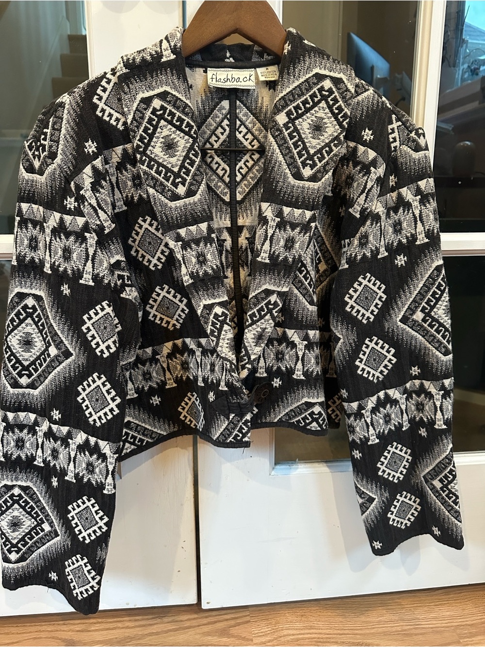 Vintage flashback 90s cropped southwest tapestry jacket